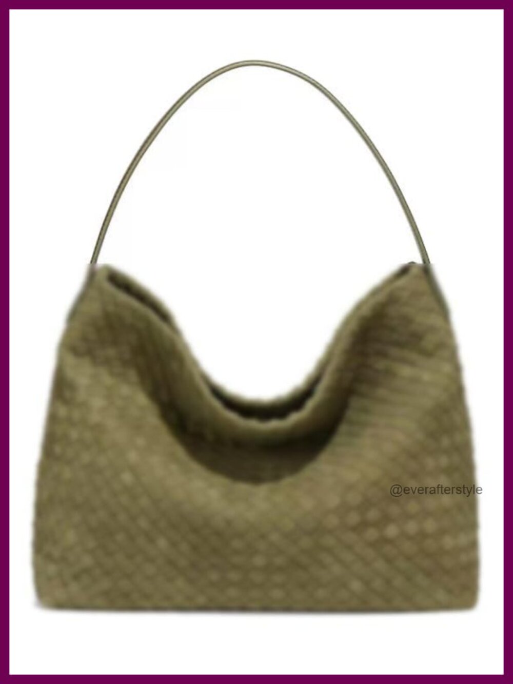 Woven Faux Suede Hobo Bag Convertible Shoulder Tote Satchel